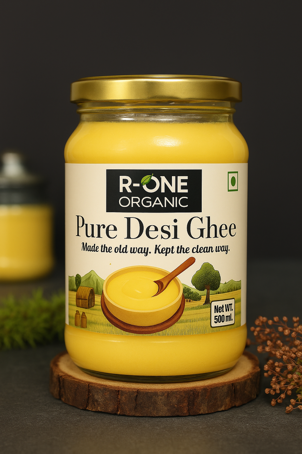Premium Desi Cow Ghee | 100% Traditional | Glass Jar